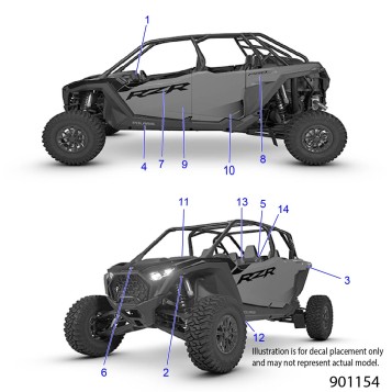 BODY, DECALS - Z26NMT99A4/B4/A6 (901154)