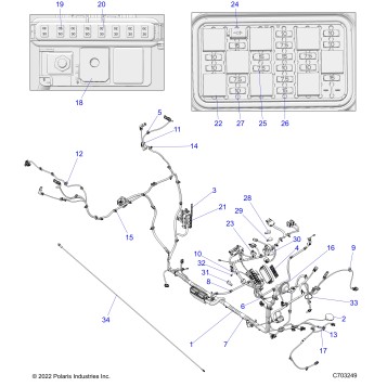 ELECTRICAL, WIRE HARNESS, CHASSIS - Z23RGD2KAJ/AK/BJ/BK  (C703249)