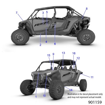 BODY, DECALS - Z26NMY99A4/B4/A6/B6 (901159)