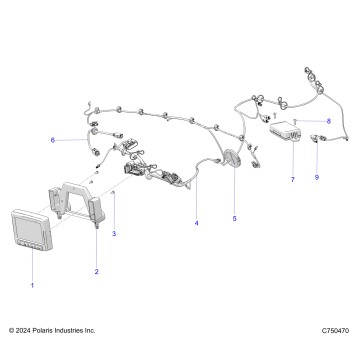 ELECTRICAL, RIDE COMMAND  - Z25X4B92AP/BP (C750470)