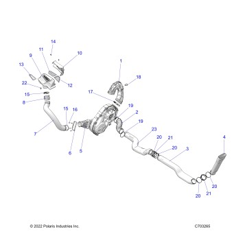 DRIVE TRAIN, CLUTCH COVER, DUCTING - Z23RMU2KAN/BN (C703265)