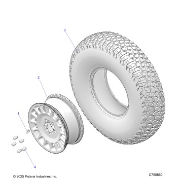 WHEELS, FRONT/REAR - Z26RRL2KAL(C750860)