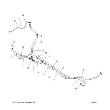 ENGINE, COOLING ROUTING ENGINE - Z23GAD92A/92B (C702956)