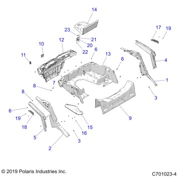 BODY, REAR RACK AND FENDERS - Z20A5A87B2/E87BP/BK/BX (C701023-4)