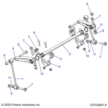 SUSPENSION, FRONT STABILIZER BAR - Z23RMU2KAN/BN (C0702881-8)