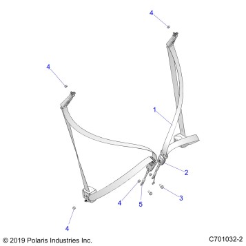 BODY, SEAT BELT MOUNTING - Z23ASA87A2(C701032-2)