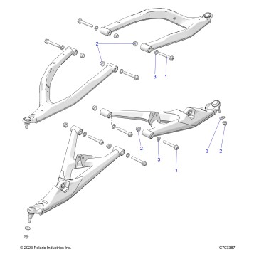 SUSPENSION, FRONT CONTROL ARMS MOUNTING - Z24RGD2KAH/AL/BH/BL  (C703387)