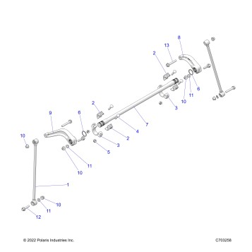 SUSPENSION, REAR STABILIZER BAR - Z23RGD2KAJ/AK/BJ/BK (C703258)