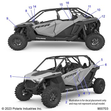 BODY, DECALS - Z24R4E92A/92B (900579)
