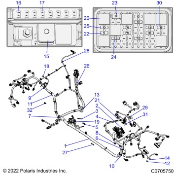 ELECTRICAL, WIRE HARNESS, CHASSIS - Z23RAB92A/92B (C0705750)