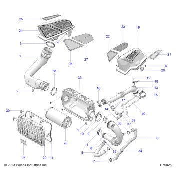 ENGINE, AIR INTAKE SYSTEM - Z25XPD92A/92B (C750253)
