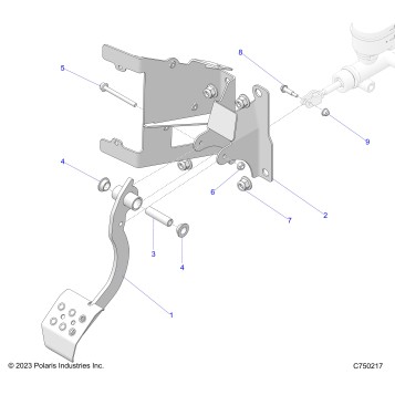 BRAKES, PEDAL - Z25SPE92A4/B4 (C750217)