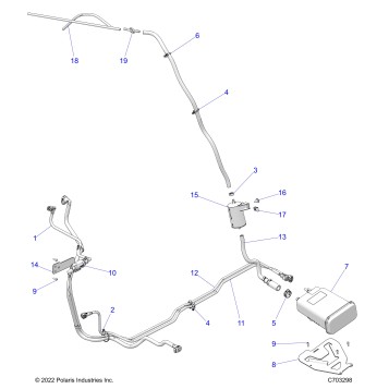 FUEL SYSTEM, FUEL LINES, EVAP - Z23RGCKBJ (C703298)