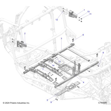 CHASSIS, MOUNTING AND BRACKETS - Z25SPE92A4/B4 (C750505)