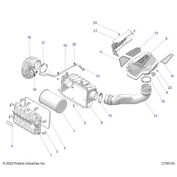 ENGINE, AIR INTAKE SYSTEM - Z26RPK2KAR/BR/AV/BV/AC/BC/AJ/BJ (C750143)