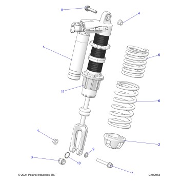 SUSPENSION, FRONT SHOCK MOUNTING, STANDARD/PREMIUM - Z23G4C92AL/BL (C702983)