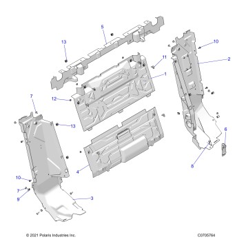 BODY, REAR CLOSEOFF - Z22MAC92AS/BS/Z92AS/BS (C0705764)