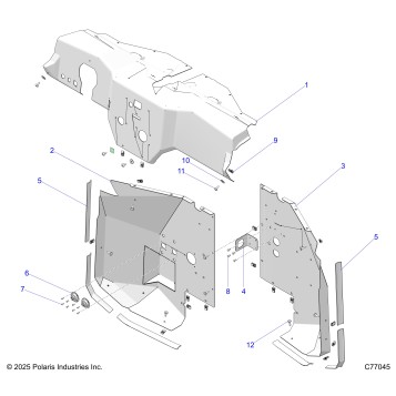 BODY, DASH AND FRONT PANELS - Z25RRL2KAL (C77045)