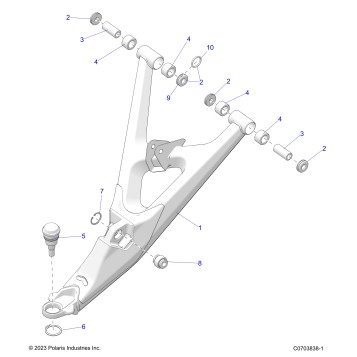 SUSPENSION, FRONT CONTROL ARMS LOWER - Z25SPE92A4/B4 (C0703838-1)
