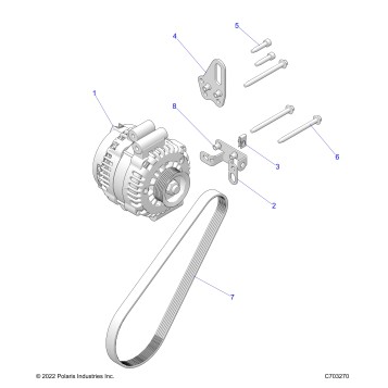 ENGINE, ALTERNATOR - Z23RMU2KAN/BN (C703270)