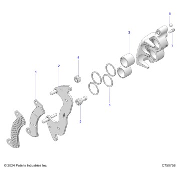 BRAKES, CALIPER, FRONT - Z25X4B92AP/BP (C750758)