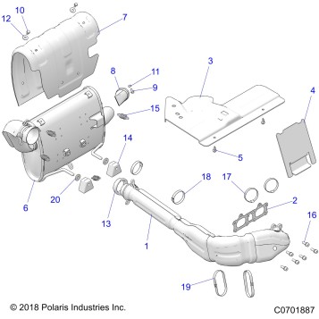 ENGINE, EXHAUST SYSTEM - Z23ASA87A2(C0701887)