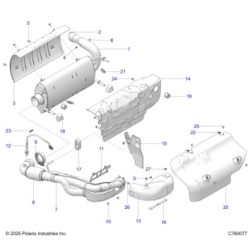 ENGINE, EXHAUST SYSTEM - Z26NEY99A4/B4/A6/B6 (C760077)