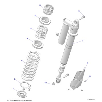 SUSPENSION, REAR SHOCK MOUNTING - Z25NMB99A4/B4 (C750534)