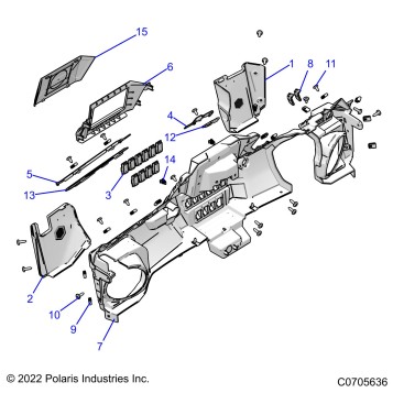 BODY, DASH LOWER - Z23R4E92A/92B (C0704403-1)