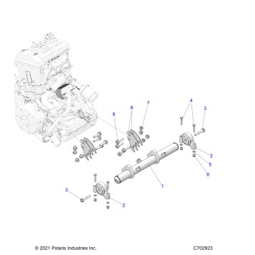 ENGINE, MOUNTING & LONG BLOCK - Z25NME99A4/A5/B4/B5 (C702923)