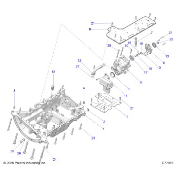 ENGINE, OIL PUMP AND WATERPUMP - Z26RRL2KAL (C77018)