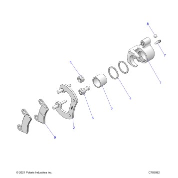 BRAKES, REAR CALIPER - Z25NEE99A4/B4/A5/B5 (C703082)