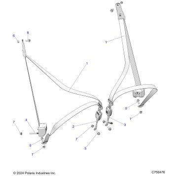 BODY, SEAT BELT MOUNTING - Z25NEE99A4/B4/A5/B5 (C750476)
