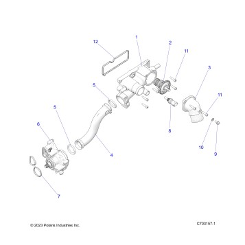 ENGINE, WATERPUMP AND RELATED - Z23RMU2KAN/BN (C703157-1)