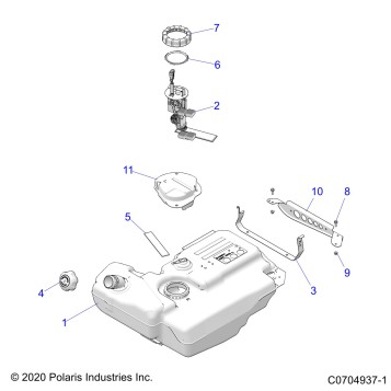 BODY, FUEL TANK - Z21P4E92AE/AN/BE/BN/L92AL/AT/BL/BT (C0704937-1)
