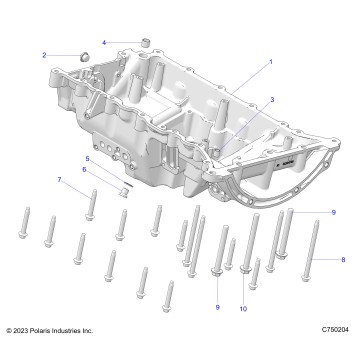 ENGINE, OIL PAN, MOUNTING AND RELATED - Z26RPK2KAR/BR/AV/BV/AC/BC/AJ/BJ (C750204)