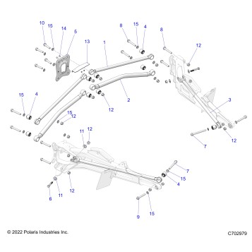 SUSPENSION, REAR TRAILING ARMS MOUNTING - Z23G4C92AL/BL (C702979)