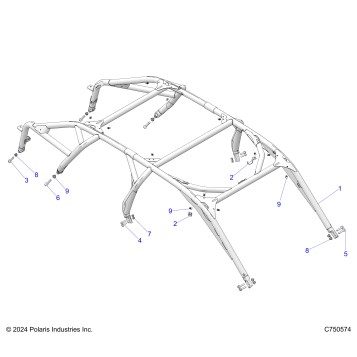 CHASSIS, CAB FRAME - Z25R4E2KA4/B4  (C750574)