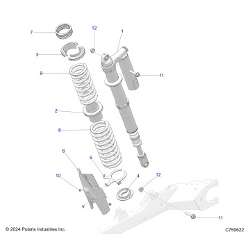 SUSPENSION, FRONT SHOCK MOUNTING - Z25X4B92AP/BP (C750622)