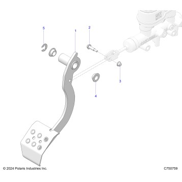 BRAKES, PEDAL - Z25XPD92A/92B (C750759)
