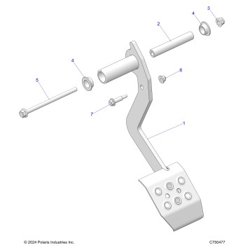 BRAKES, PEDAL - Z25NEB99A4/B4 (C750477)