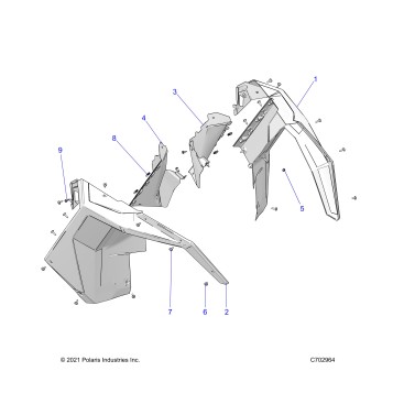 BODY, FRONT FENDER FLARES - Z23GAD92A/92B (C702964)