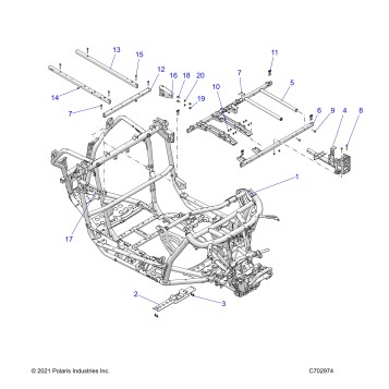 CHASSIS, MAIN FRAME - Z23GAD92A/92B (C702974)
