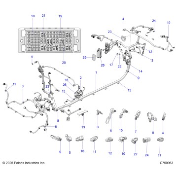 ELECTRICAL, WIRE HARNESS, CHASSIS - Z26XPE92A4/B4/A6/B6 (C750963)