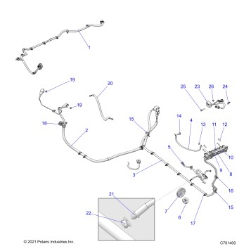 ELECTRICAL, WIRE HARNESS, PERIPHERAL - Z23RML2KAJ/BJ/AK/BK (C703063)