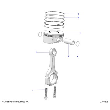 ENGINE, PISTON AND ROD - Z26RPK2KAR/BR/AV/BV/AC/BC/AJ/BJ (C750206)