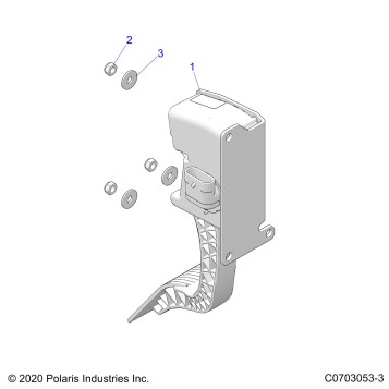 ENGINE, THROTTLE PEDAL - Z23RMU2KAN/BN (C0703053-3)