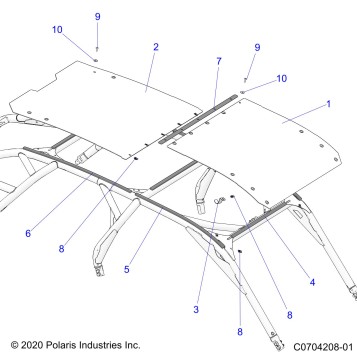 BODY, ROOF - Z23RMU2KAN/BN (C0704208-01)