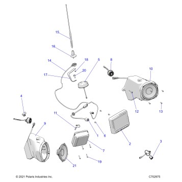 ELECTRICAL, AUDIO, FRONT, RIDE COMMAND - Z23G4C92AL/BL (C702975)