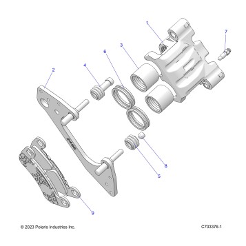 BRAKES, FRONT CALIPER - Z26NMX99A4/A6 (C703376-1)